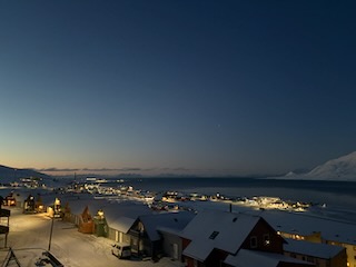 Longyearbyen at dusk