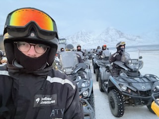 Zack on a four-wheeler