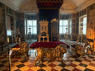 The throne in Rosenborg Castle